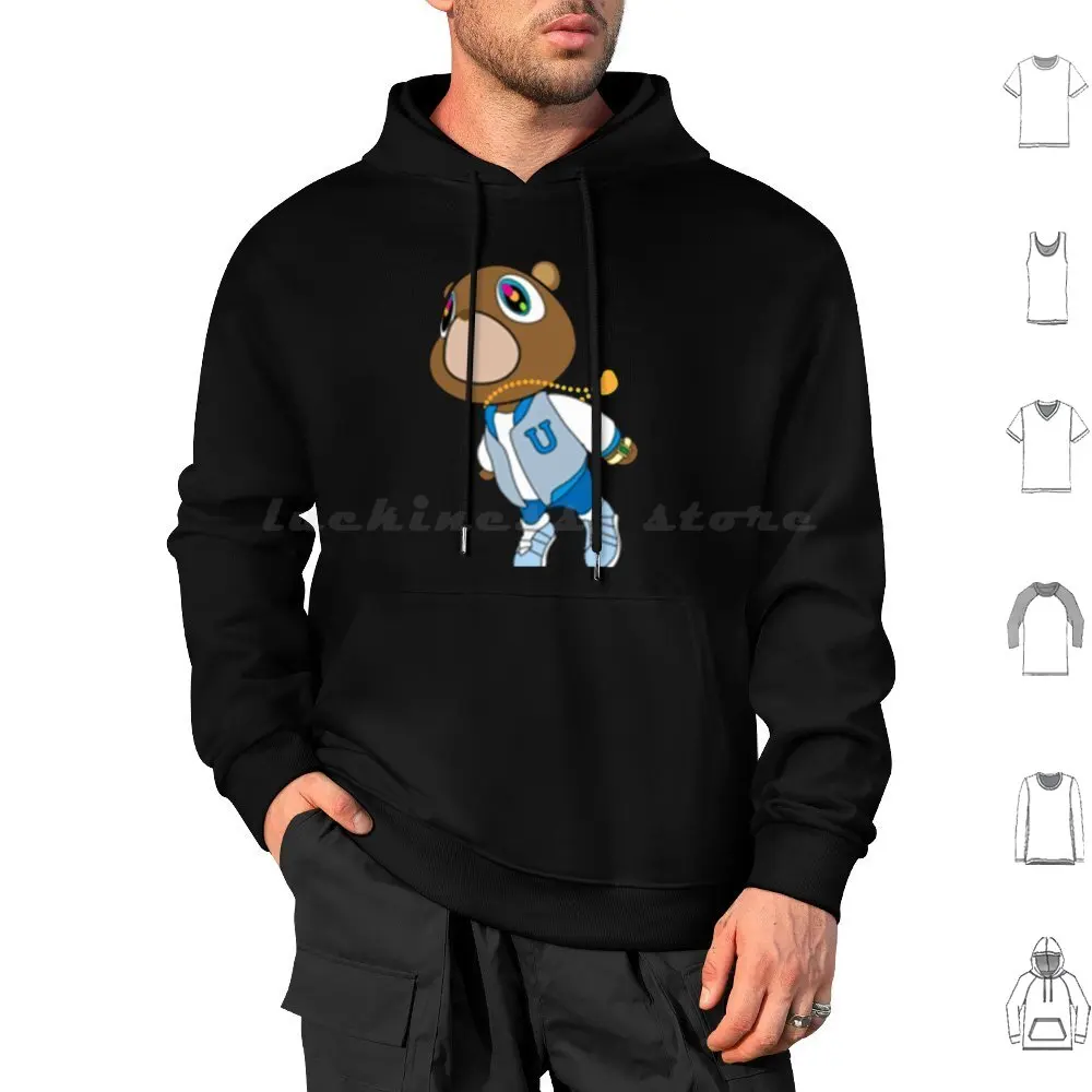 Kanye West Bear Graduation Hoodies Long Sleeve Kanye West Kanye Ye Graduation Graduation Bear Kanye Bear Kanye West