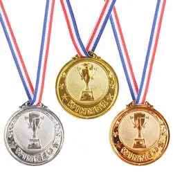 Gold Silver Bronze Medals Football Basketball Competitions Metal Awards Medal Adults Children Winners Outdoor Games Souvenir Gif