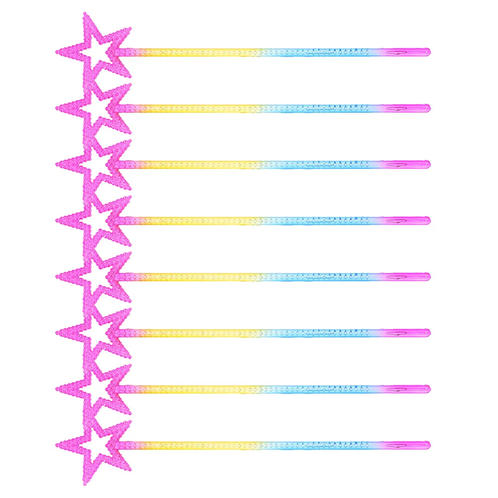 Baguettes féeriques durables en forme d'étoile, 8 pièces, parfaites pour les fêtes d'halloween et d'anniversaire, jouets féeriques pour enfants, jouets pour enfants,