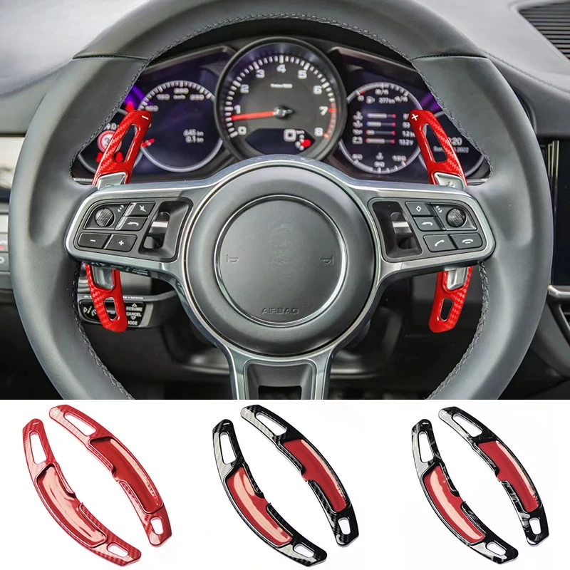 Car Steering Wheel Shift Paddle For Porsche Panamera Macan Cayenne Carrera 911 718 991 Spyder 918 Cayman Gear Extend Shifters