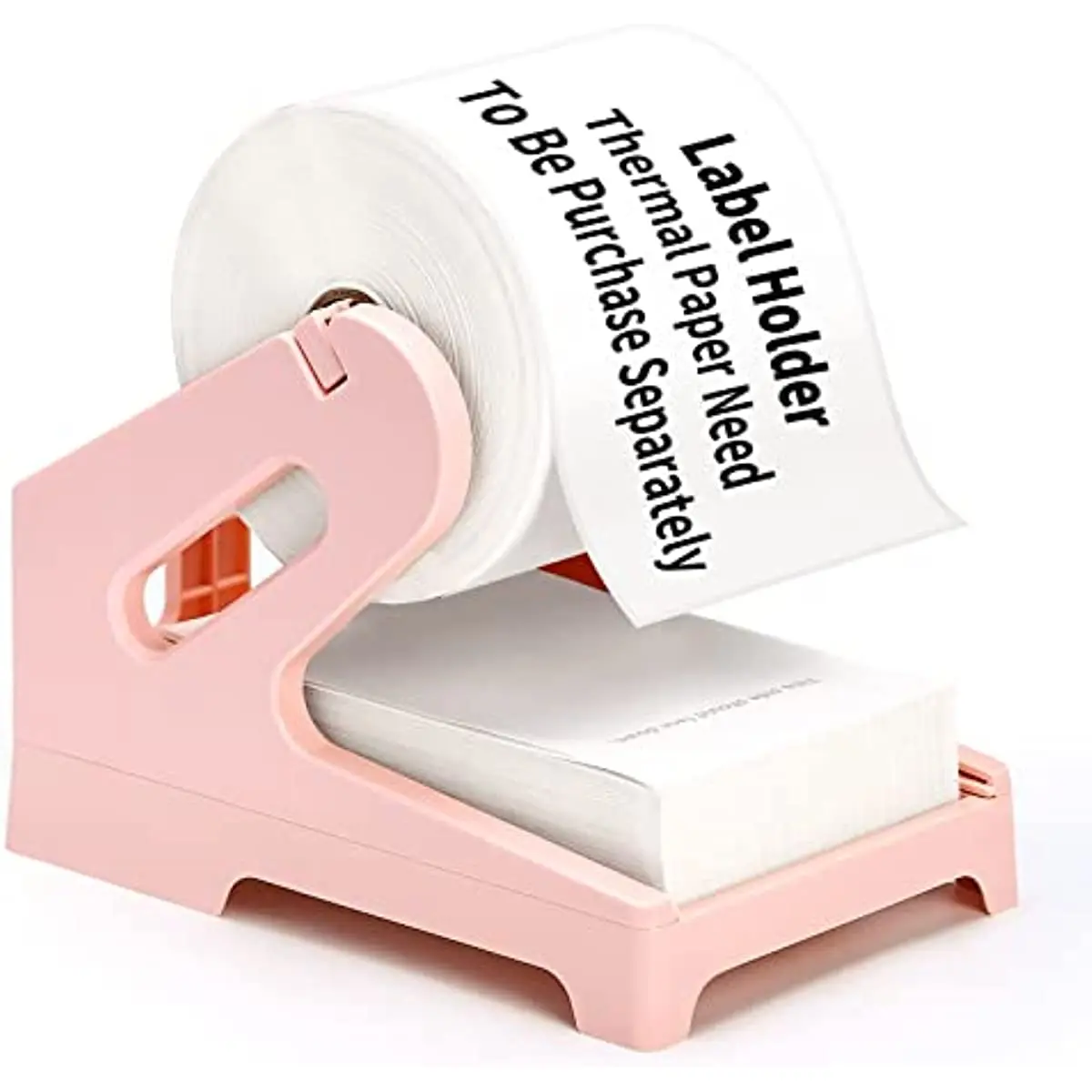 Thermal Label Holder for Fan-Fold and Rolls Labels, Shipping Label Roll Holder, Work with Desktop Shipping Label Printer