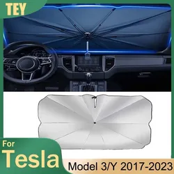 Car Sunshade Umbrella Front windshield Anti UV For Tesla Model 3+ Highland Sun Windscreen Protector Model 3/Y 2024 Accessories