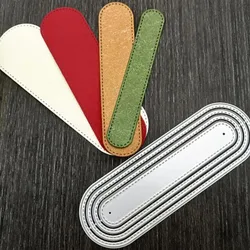 Oval Bookmark Metal Cutting Dies for Scrapbooking Photo Album Paper Card Craft Embossing