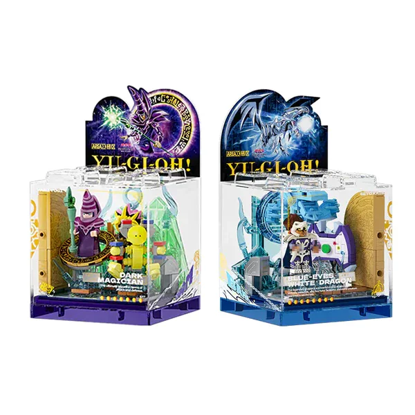 Yu-Gi-Oh Building Blocks Box Series Sky Castle Showdown Game Figuren Model Brick Desktop Decortion Puzzle Toys Kids Xmas Gift