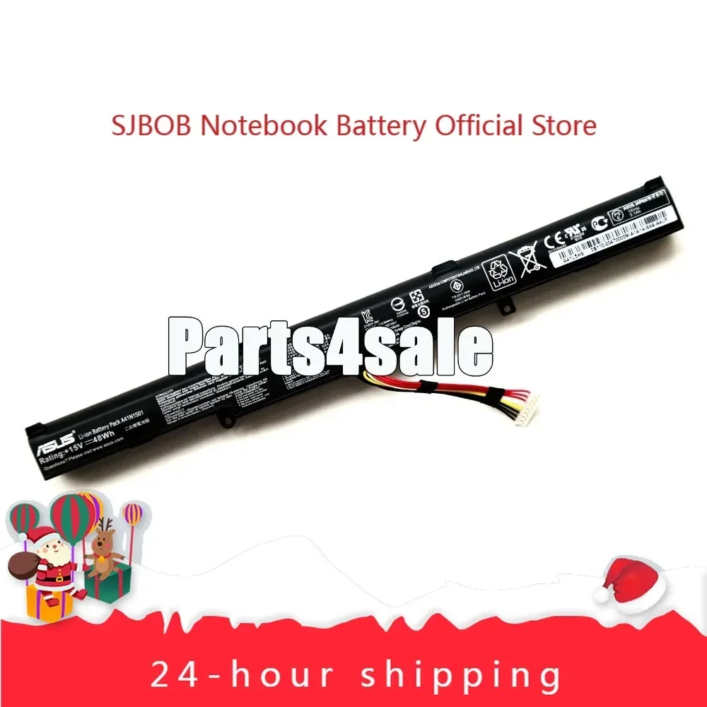 

2025 A41N1501 Battery For ASUS N552V N552VW N752 N752V N752VW GL752 GL752V Laptop battery