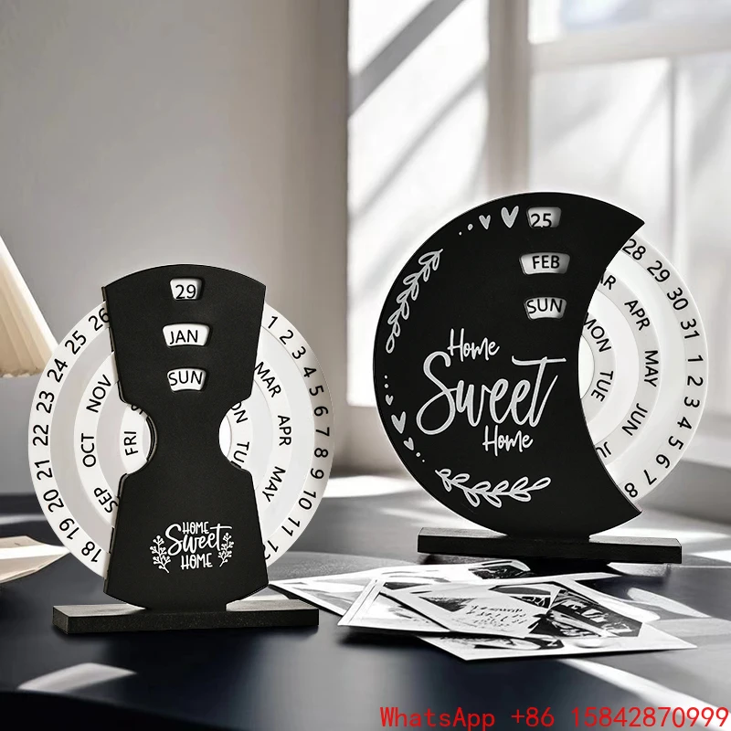 

Ferris wheel manual rotating desk calendar desktop decoration ornament