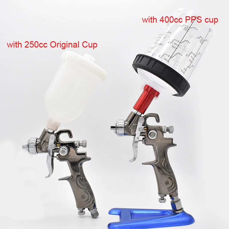 Mini Spray Gun K-350 HVLP 0.8mm Gravity Feed Airbrush For Painting Car Aerograph Air Tools HVLP Paint Sprayer with 250ml Cup