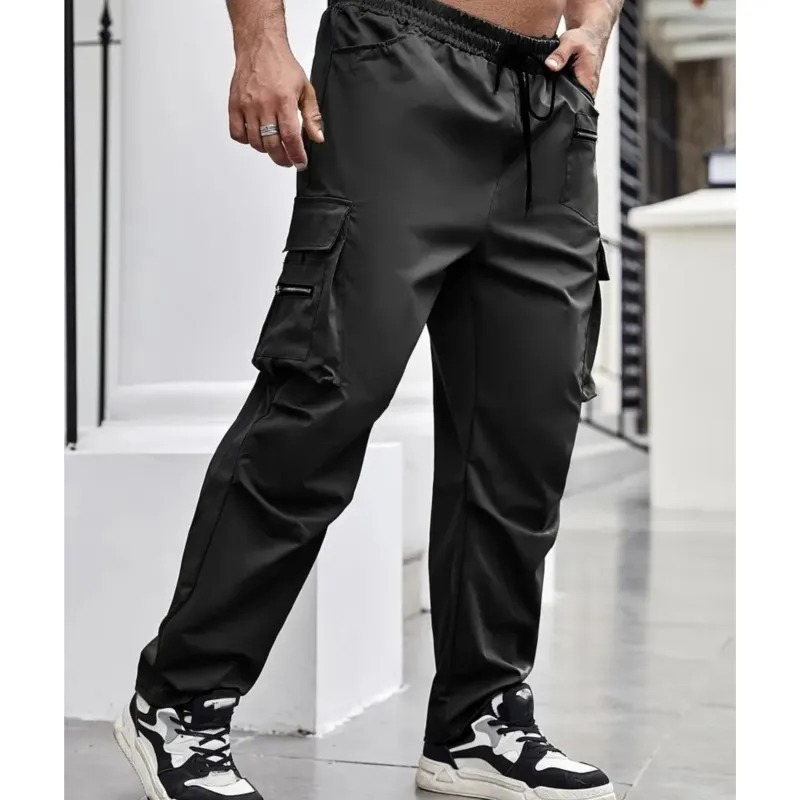 Summer Men's Tactical Cargo Pants High-Quality Outdoor Sports Work Joggers Hiking Korean Style Sweatpants 2025 New