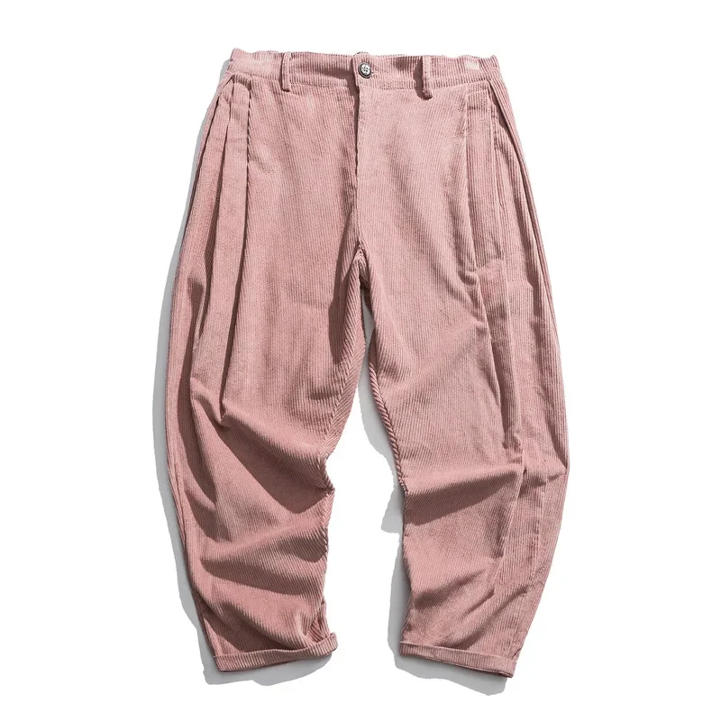 New Corduroy Men's Harem Pants Jogging Sweatpants Streetwear Men Harem Pants Harajuku Casual Trousers Woman Fashion Big Size 5XL