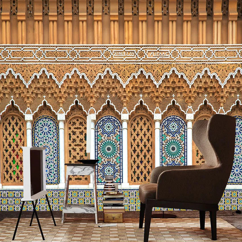 

Водонепроницаемые ретро-обои с арочным узором для балкона, самоклеящиеся, для гостиной, настенный декор, панели для ремонта стен