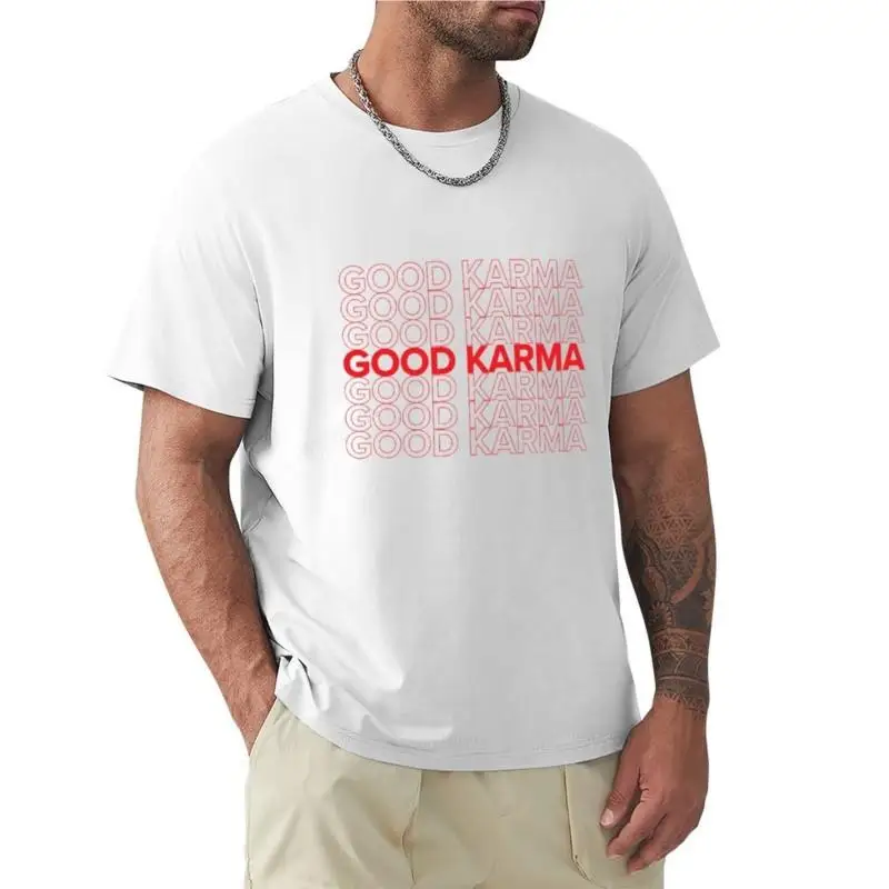 GOOD KARMA T-Shirt tops graphic t shirts t shirts men black men summer teeshirt