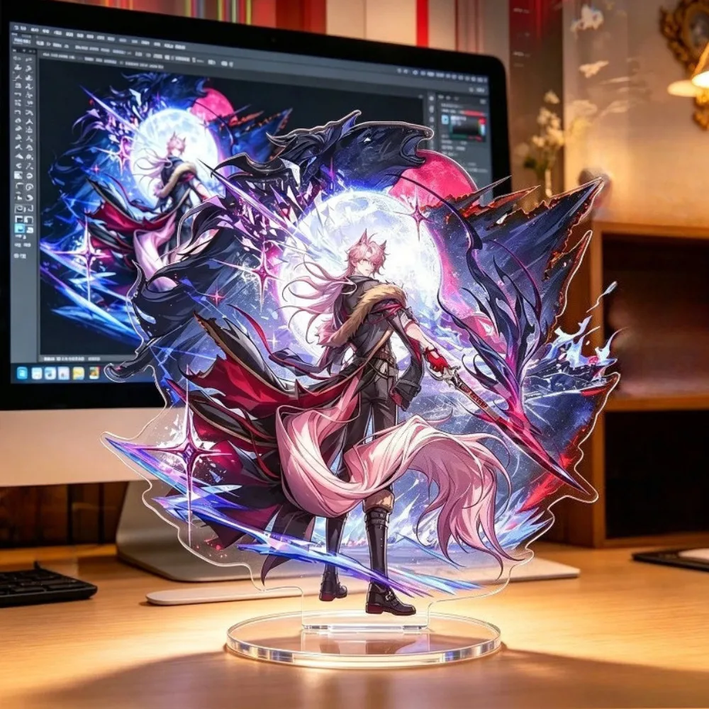 Game Arknights 7th Anniversary Acrylic Stand Kal'tsit Ada Closure Church Вий Cosplay Model Plate Desktop Keychain Props Ornament
