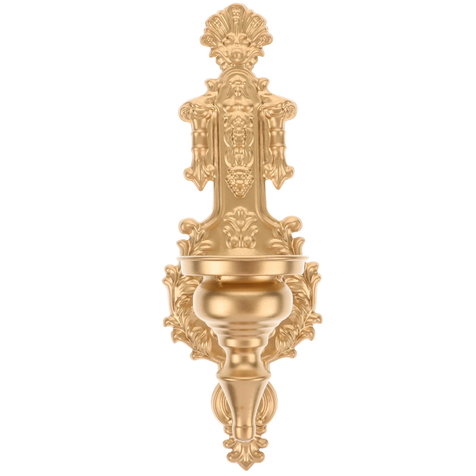 

1pc Wall Sconce Holder Iron Art Wall-Mounted Vintage Decor For Living Room Dining Room Office Study Metal