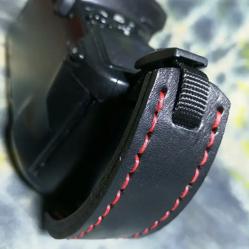 قبضة يد مصنوعة يدويًا من الجلد الطبيعي ، حزام مقبض لـ DSLR ، nicon ، Canon ، Fuji ، Leica