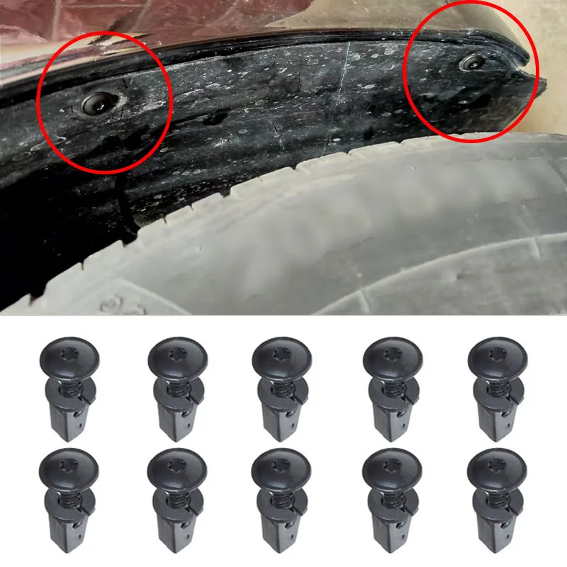 

20 шт., подкладка колесной арки автомобиля, зажим для брызговика для Vw Golf Audi Seat Skoda, решетка бампера, юбка, винт Torx, болт N90974701