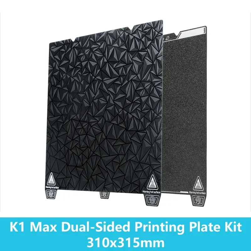 Creality K1 MAX Dual Sided PEI Build Plate Without Soft Magnetic Sticker 310x315mm K1MAX Printing Plateform Board Glossy Matte