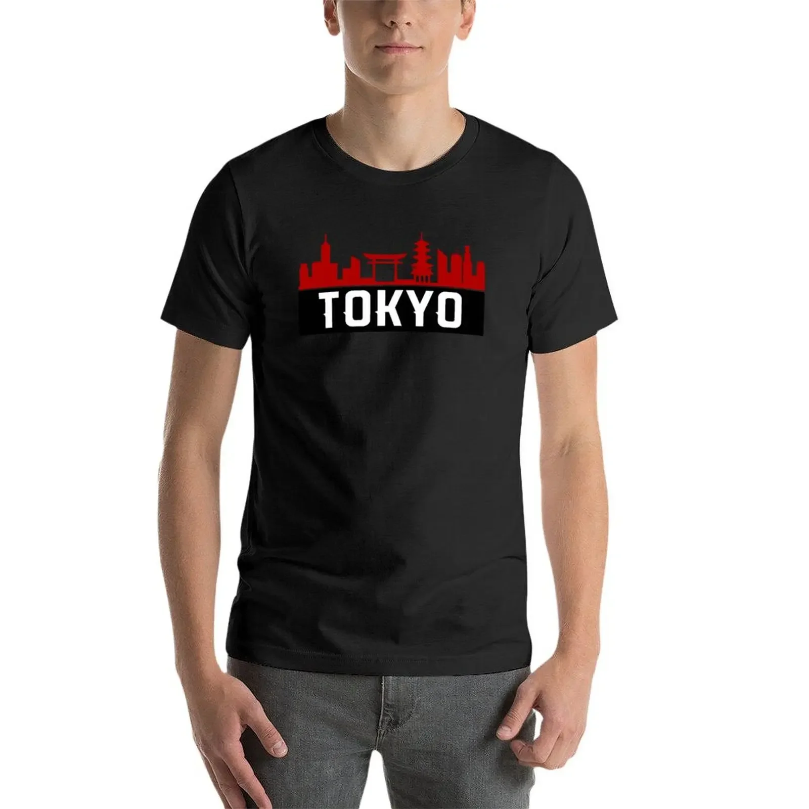 Tokyo City Travel T-Shirt designer shirts Aesthetic clothing baggy shirts t shirts for men cotton image 4