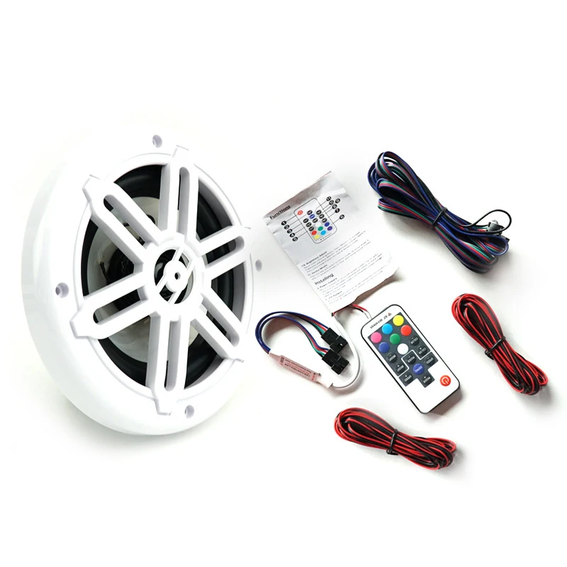 يخت ملون مقاوم للماء المتكلم التحكم عن بعد تغيير اللون 12 فولت عالية الملعب مكبر صوت بحري مقاوم للماء ومقاوم للصدأ #3