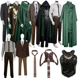 Fantasy Sylvie Cosplay Mask Costume TV Loki Belt Shirt Pants Cloak Tie Time Variance Jumpsuit Super Villain Halloween Party Suit