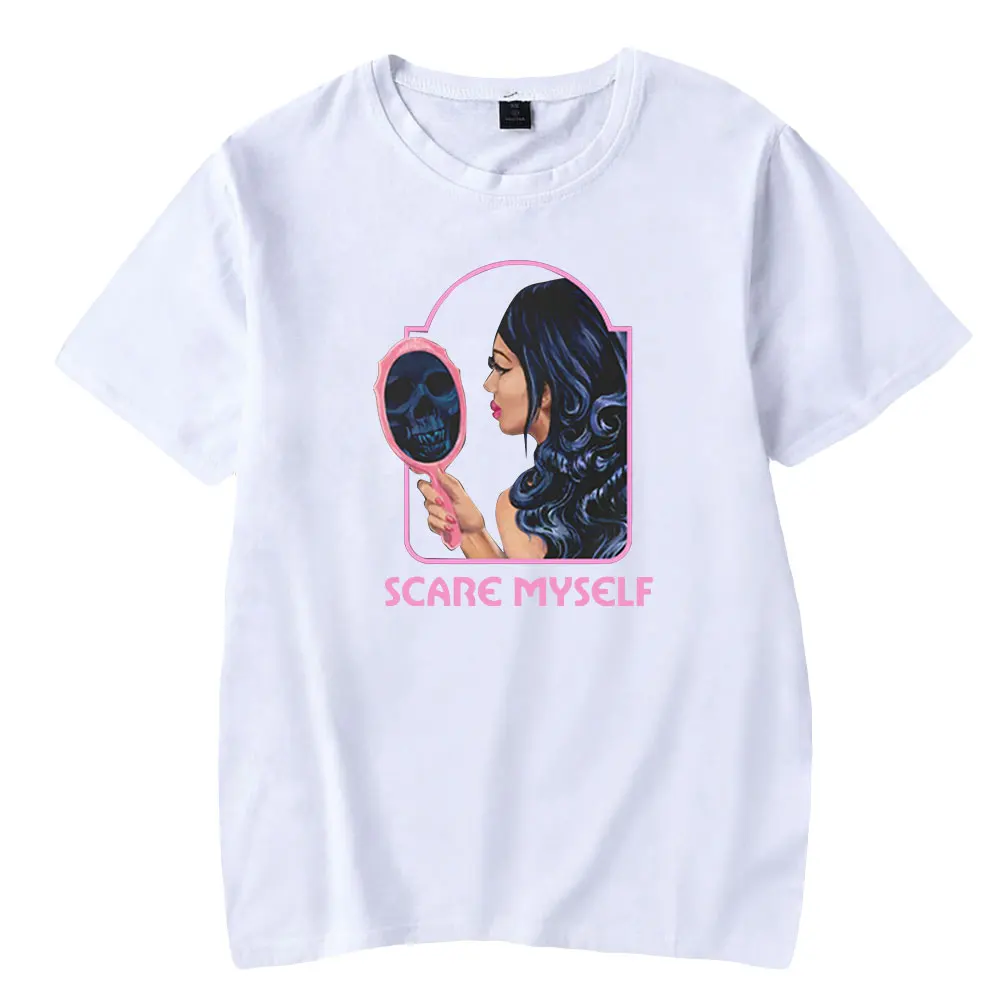 2022 Nessa Barrett Scare Myself T-Shirt Crewneck Short Sleeve Tee Men Women Tshirt Youthful Singer-songwriter Unisex Clothes