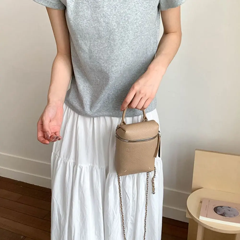 

Fashion Korean Leather Square Bag Small Chain Single Shoulder Bag High-grade Solid Color Women’s Handbag Lady