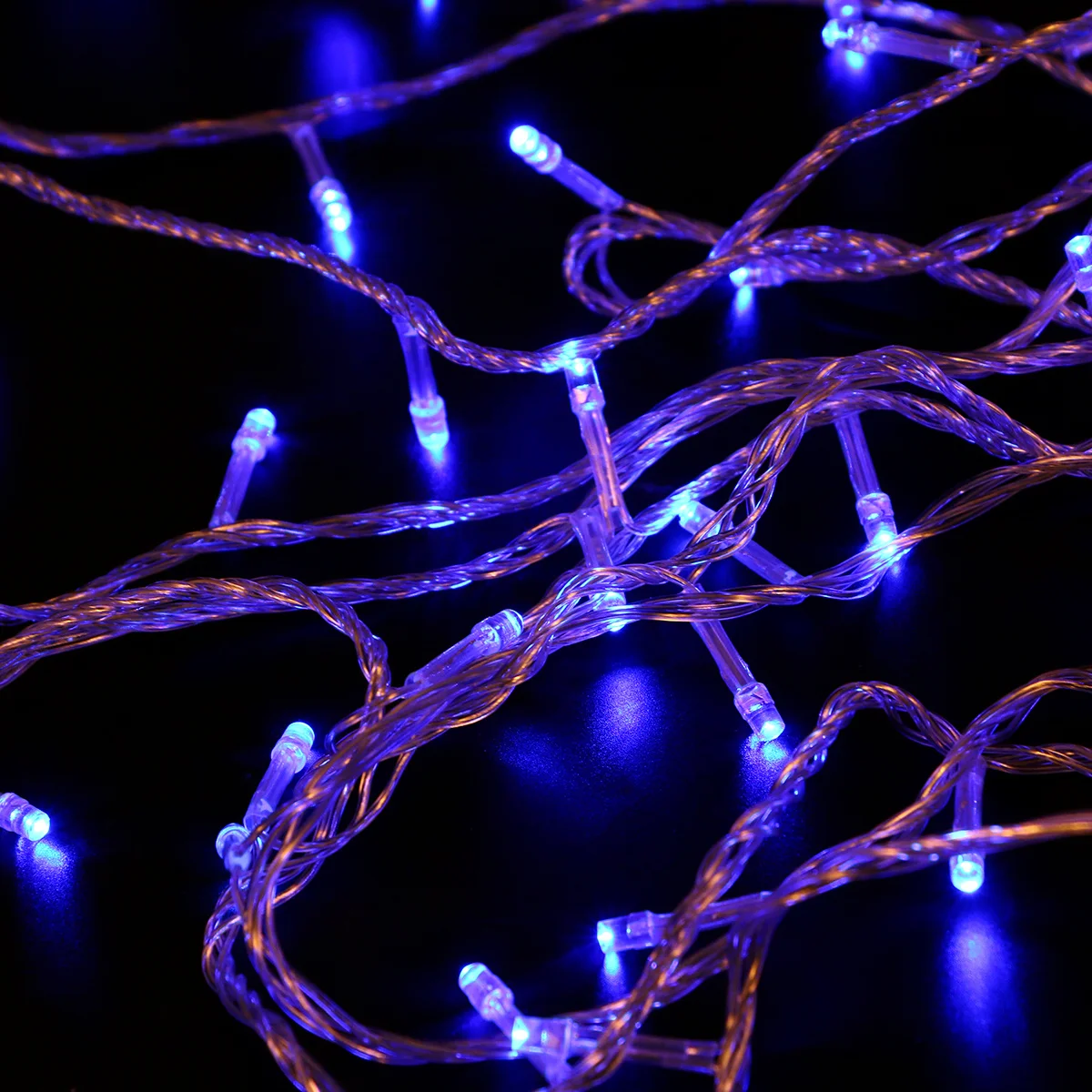 100 Led 10 متر عيد الميلاد الجنية أضواء 8 طرق الأزرق توهج داخلي ديكور خارجي لحفل زفاف عطلة حديقة فناء حبل أضواء