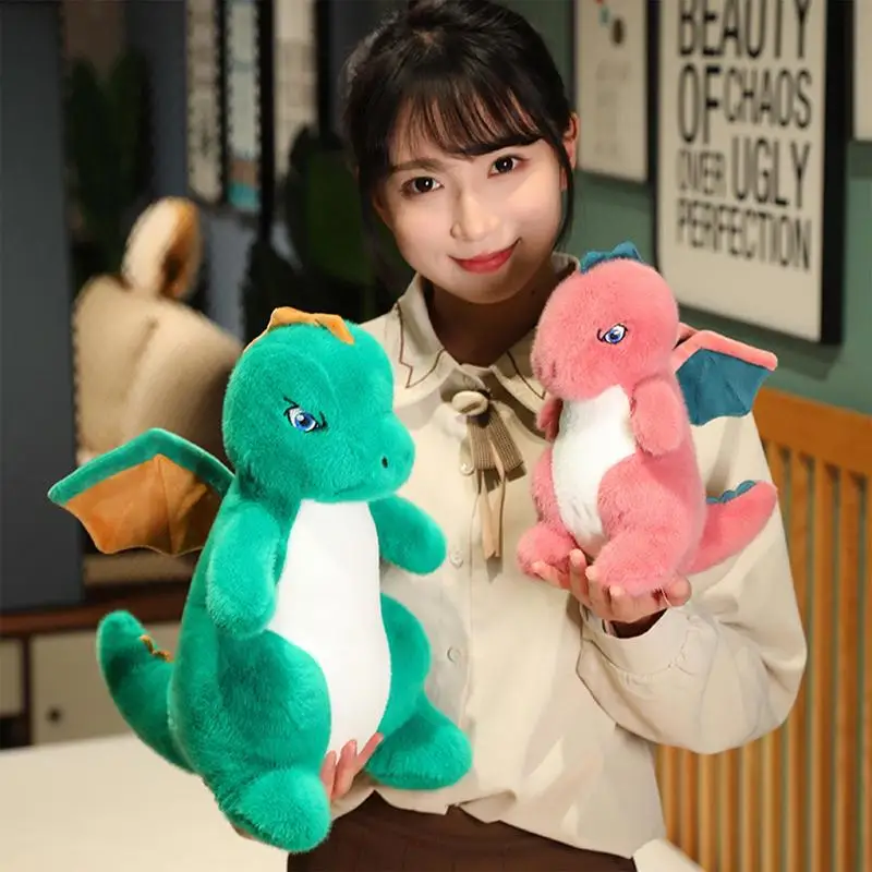 Dinosaur Stuffed Animals Soft Huggable Stuffed Plush Toy Cute Plushies Animal-Themed Parties Teacher Student Award Supplies