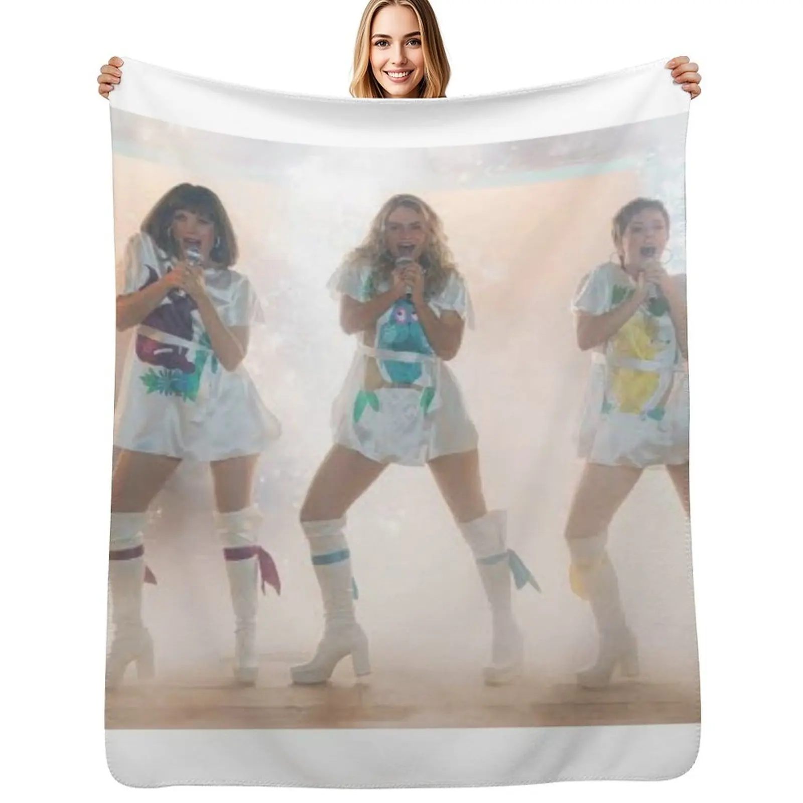 Donna and the dynamos Throw Blanket for sofa Decorative Beds Large Flannel Fabric Bed Fashionable heavy to sleep Blankets