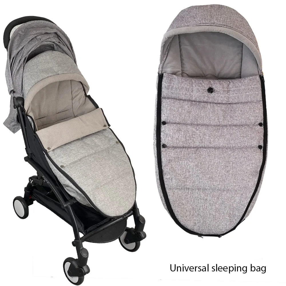 Universal Baby Stroller Accessories Sleep Bag Sock Bilateral Zipper Windproof Warm Sleepsack Pushchair Footmuff For Babyyoya