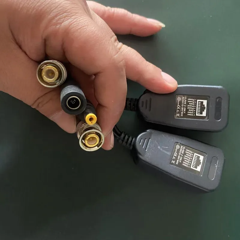 8MP CCTV Coax BNC Video Power Balun Transceiver to CAT5e 6 RJ45 Connector For 4K/5MP/2MP AHD/CVI/TVI/CVBS Camera