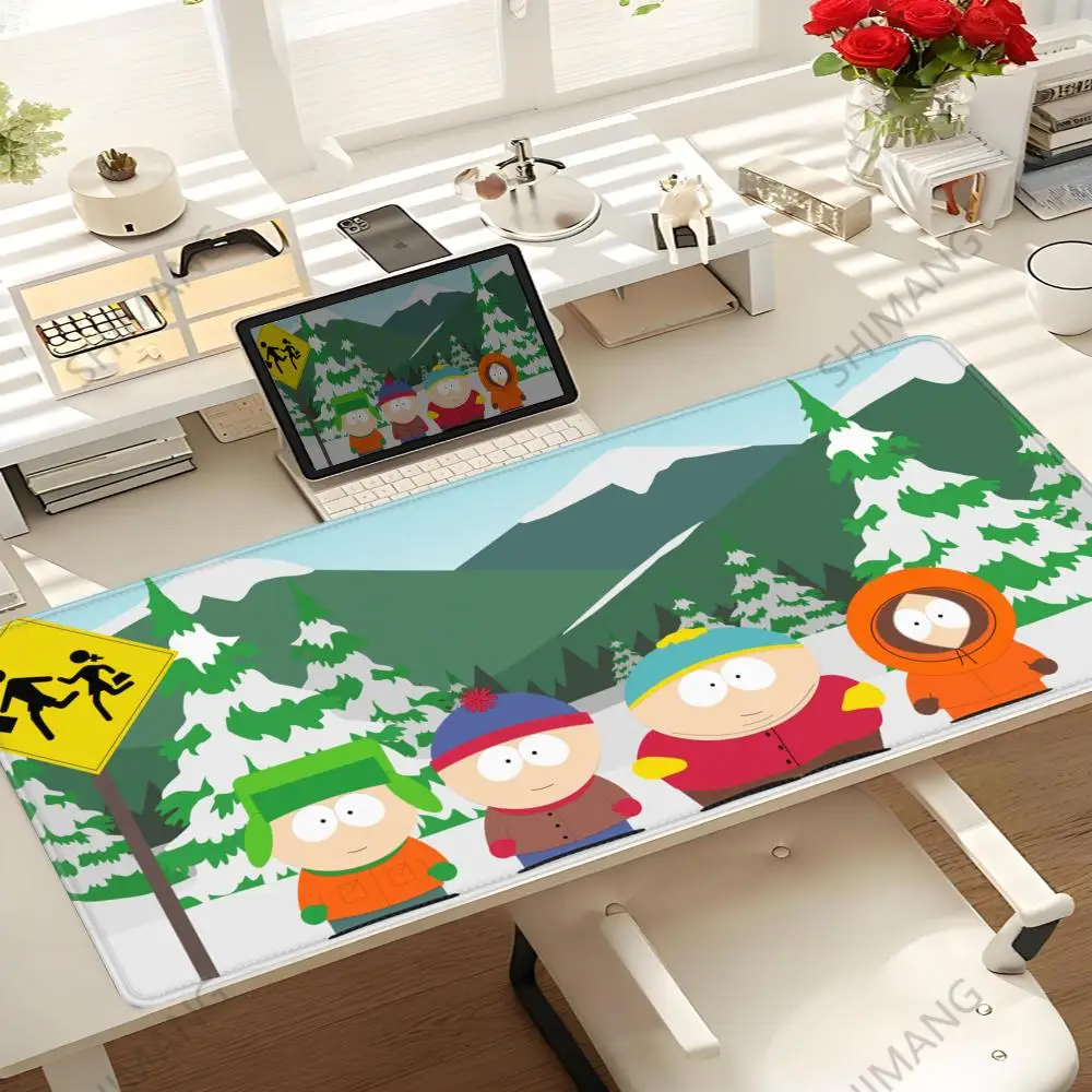 Funny-South-Park-Cute Mousepad Mouse Mat Desk Mat With Pad Gaming Accessories Prime Gaming XXL Keyboard Pad Padding Mat