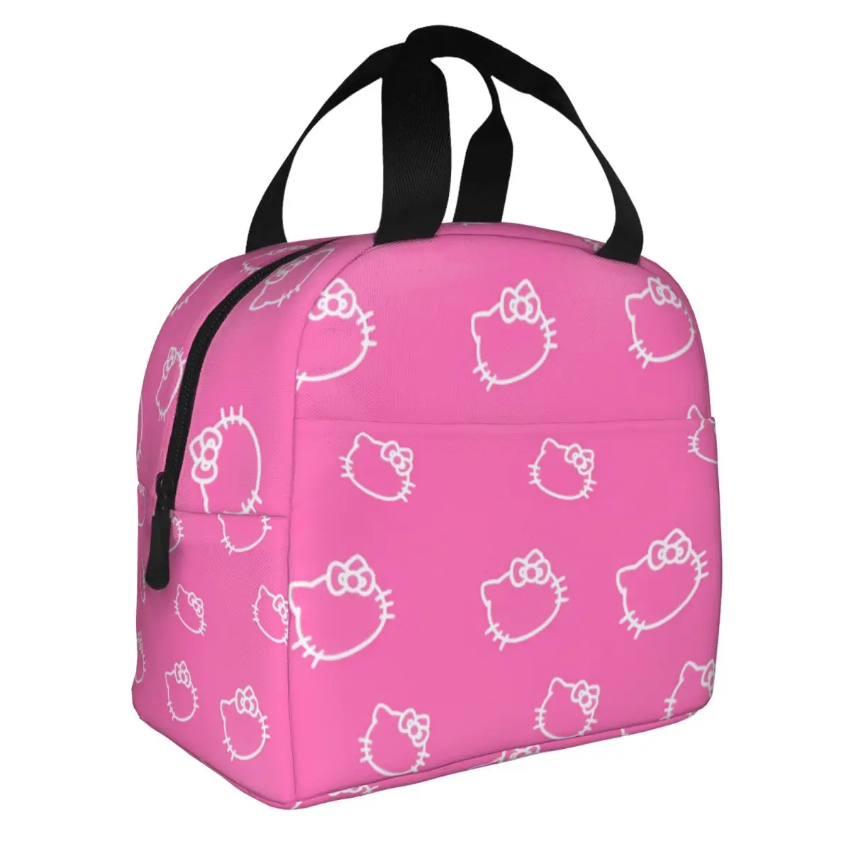 

Cartoon Hello Kitty Insulated Lunch Bags Cooler Bag Meal Container High Capacity Tote Lunch Box Food Bag Work Travel