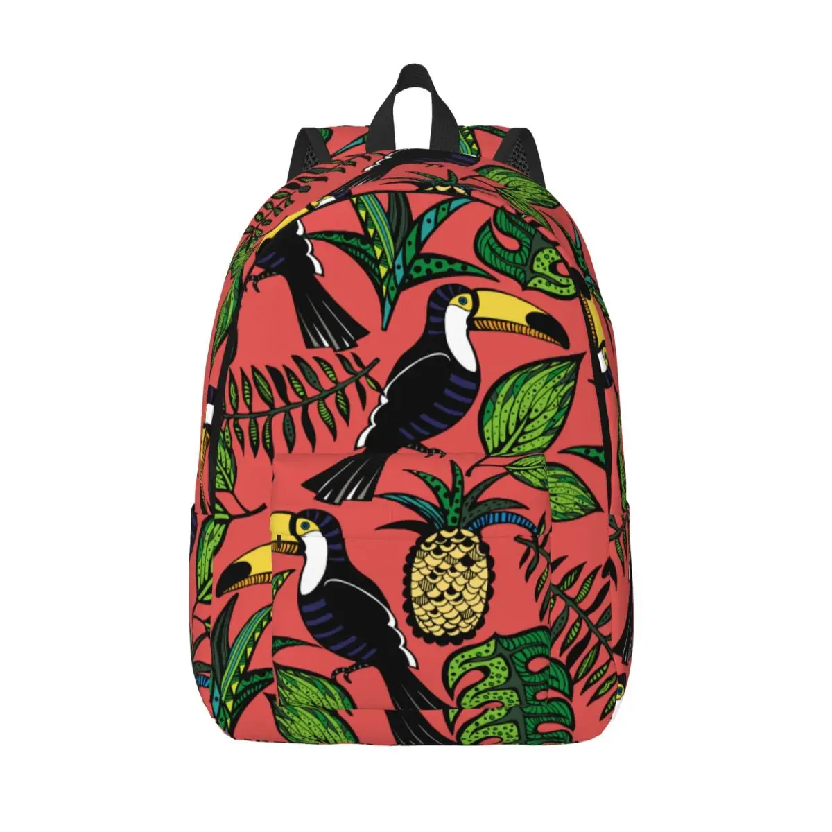 Schoolbag Student Backpack Tropical Bird Pattern Shoulder Backpack Laptop Bag School Backpack