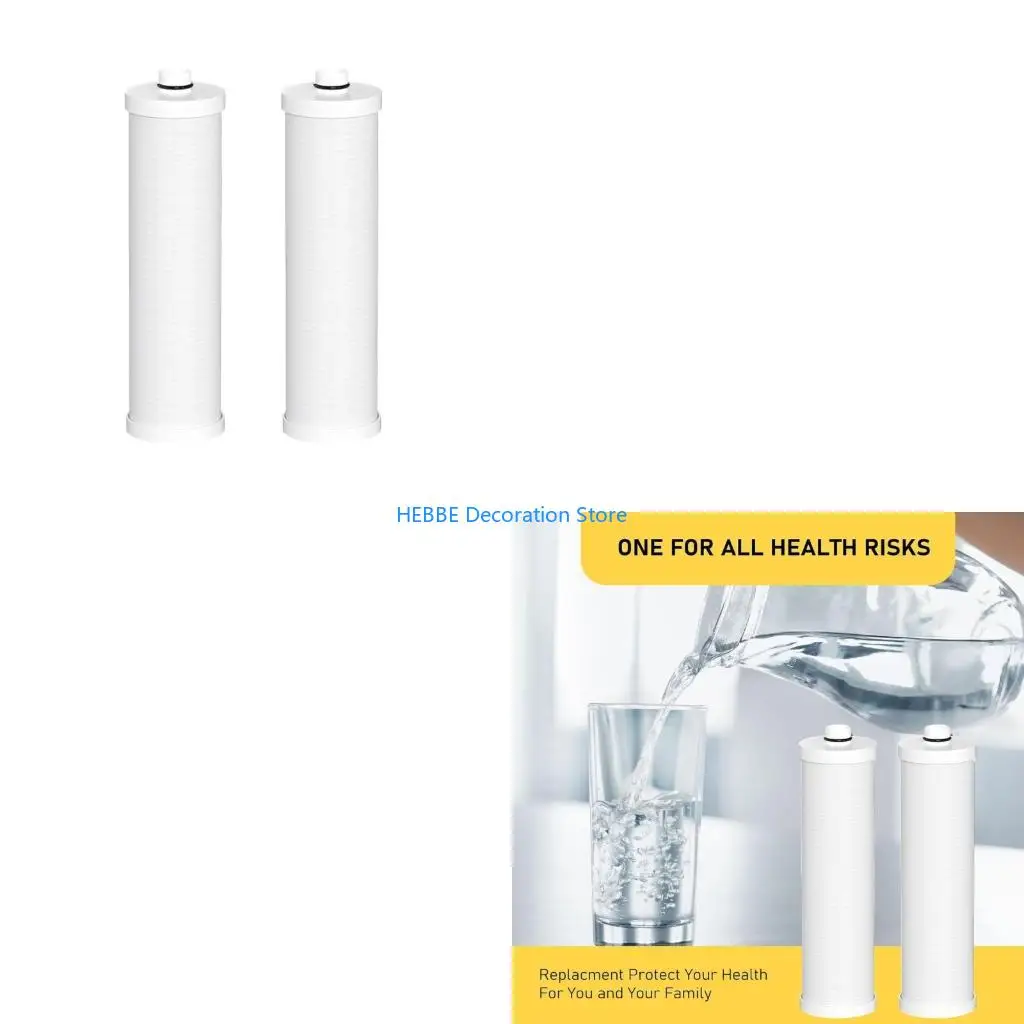 

B0KC 2lots Universals Water Filter Cartridges High Capacity Water Filter Cartridges For Whole Houses Filtration Needs