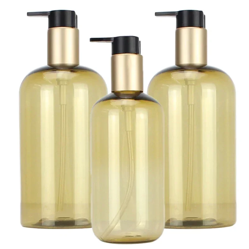 2 pezzi 300/500ml bottiglie di lozione con pompa vuota shampoo riutilizzabile sapone per il corpo gel doccia balsamo per capelli bottiglie di olio pressa dispenser