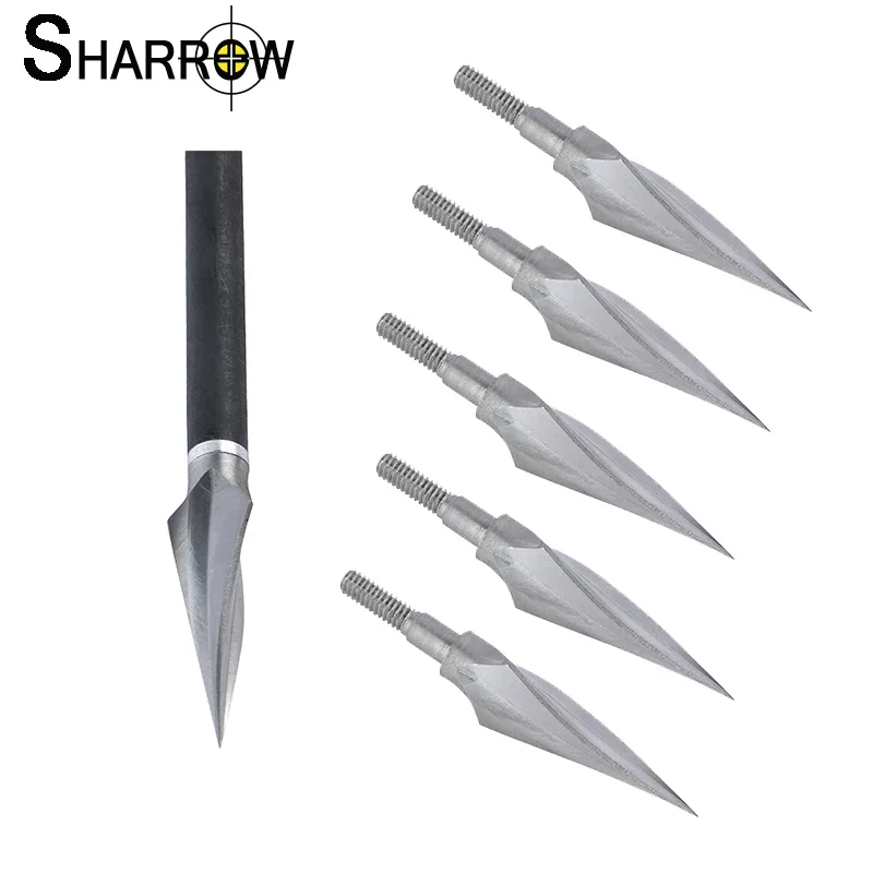 12pcs Archery Broadheads Iron Arrows Arrowheads No Edge Electroplated Anti-rust for Compound Recurve Bow Hunting Accessories