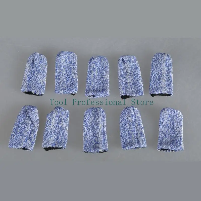 57QFフィンガーコットグローブスリーブカバーガード優れたカット保護を提供する10pcs