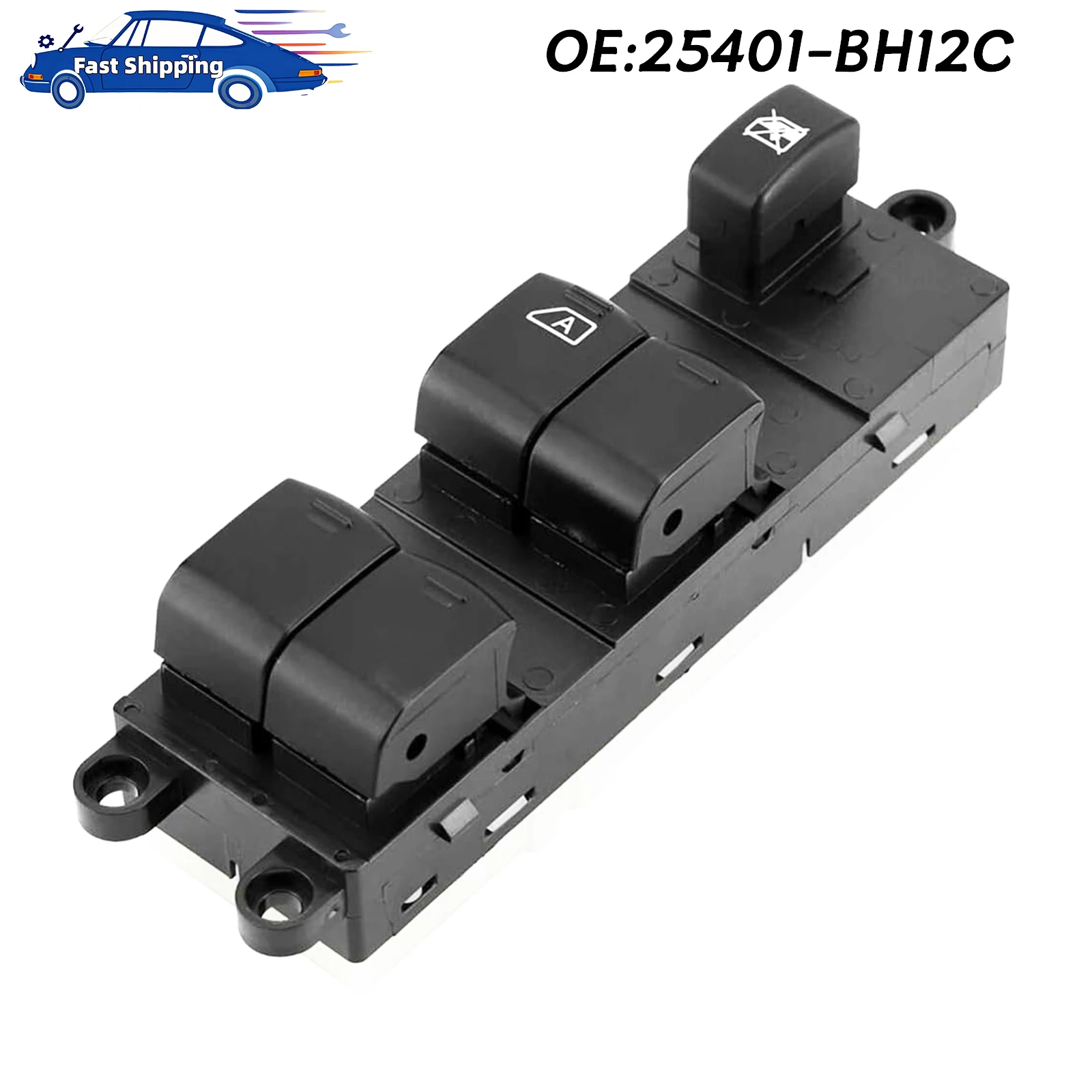 

25401-BH12C Power Window Regulator Control Switch for Nissan Qashqai,Note J10 NJ10 JJ10E 2006-2013 25401-4EA1A 25401-9U12B