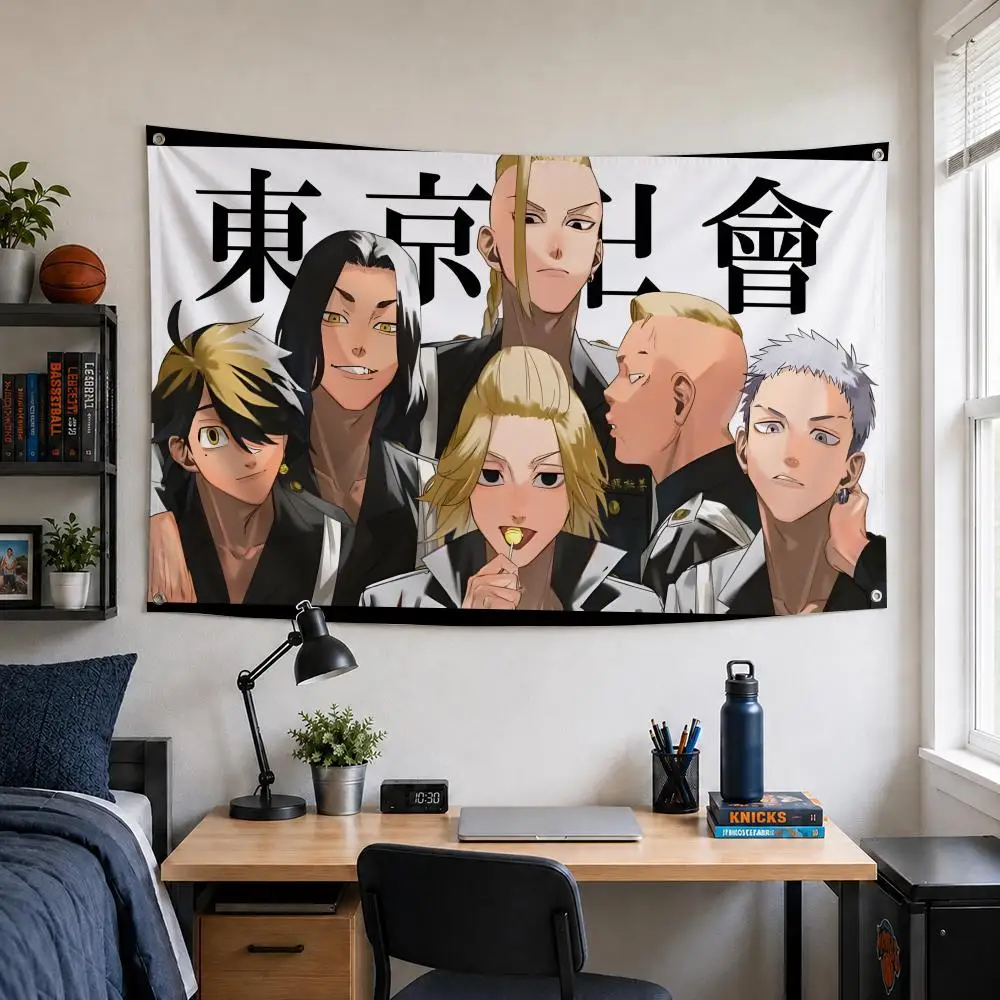 Anime Tokyo Revengers Flags Home Yard & Garden Decor Banner - Indoor Outdoor Wall Hanging Flag