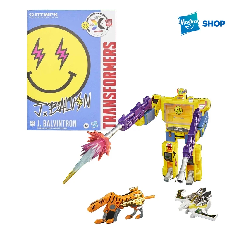 

Hasbro Transformers X Hip-hop Singer J. Balvin Joint G1 Sonic Tape Laser Bird Robot Dog Generations Collaborative J.BALVINTRON