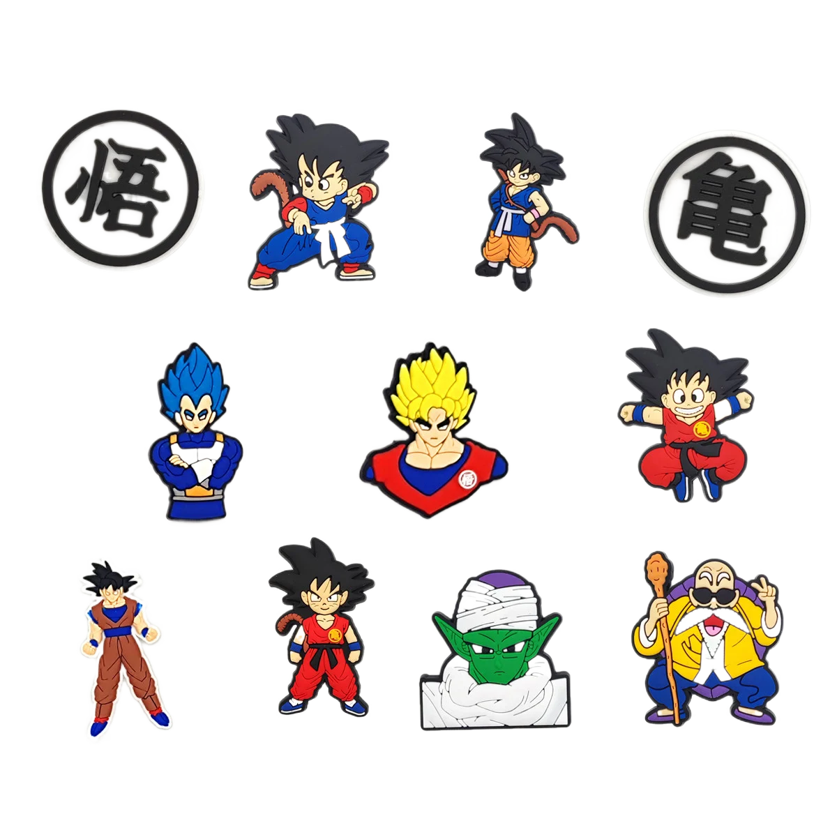 Dijes de Croc de dibujos animados para niños, decoración de zapatos, Super Dragon Ball Z, juego de accesorios Kawaii, venta al por mayor, 1 piezas