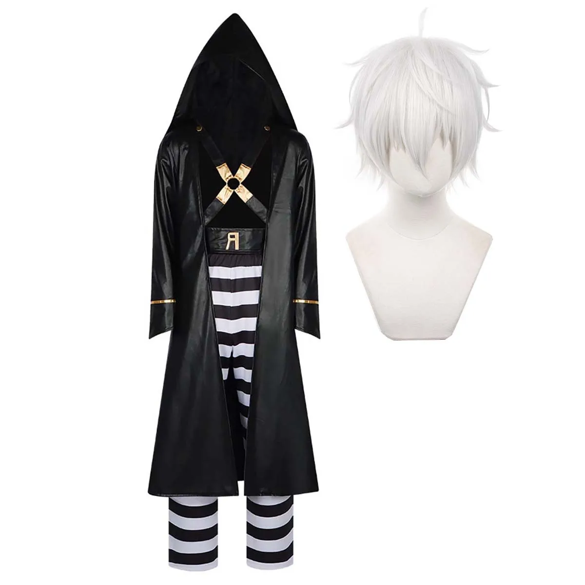 Halloween Role Play Outfit Anime JoJo's Bizarre Cosplay Risotto Nero Costume For Men