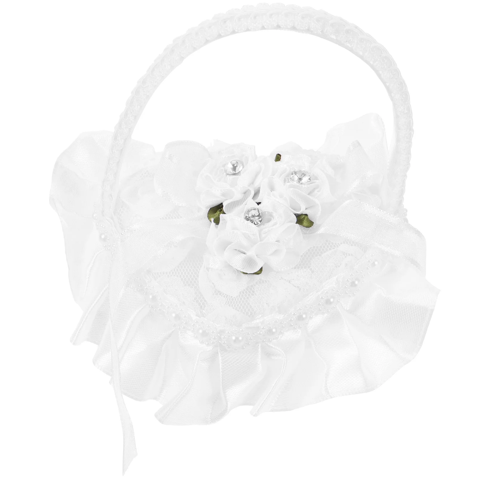 หมอนใส่แหวนแต่งงานรูปหัวใจ ผ้าลูกไม้ซาติน พร้อมหูจับ สำหรับพิธีหมั้น ของขวัญเจ้าสาว ของตกแต่งงานแต่งงานสุดโรแมนติก