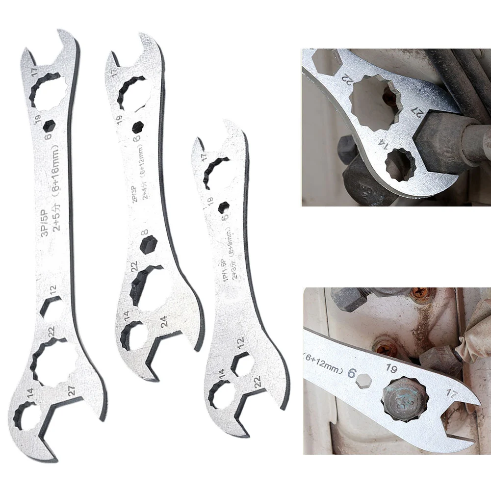 Adjustable Size Wrench Tool Mechanical Adjustable Wrench 6-22mm Air Conditioner Tool Compact And Slim Build Home Repair Projects