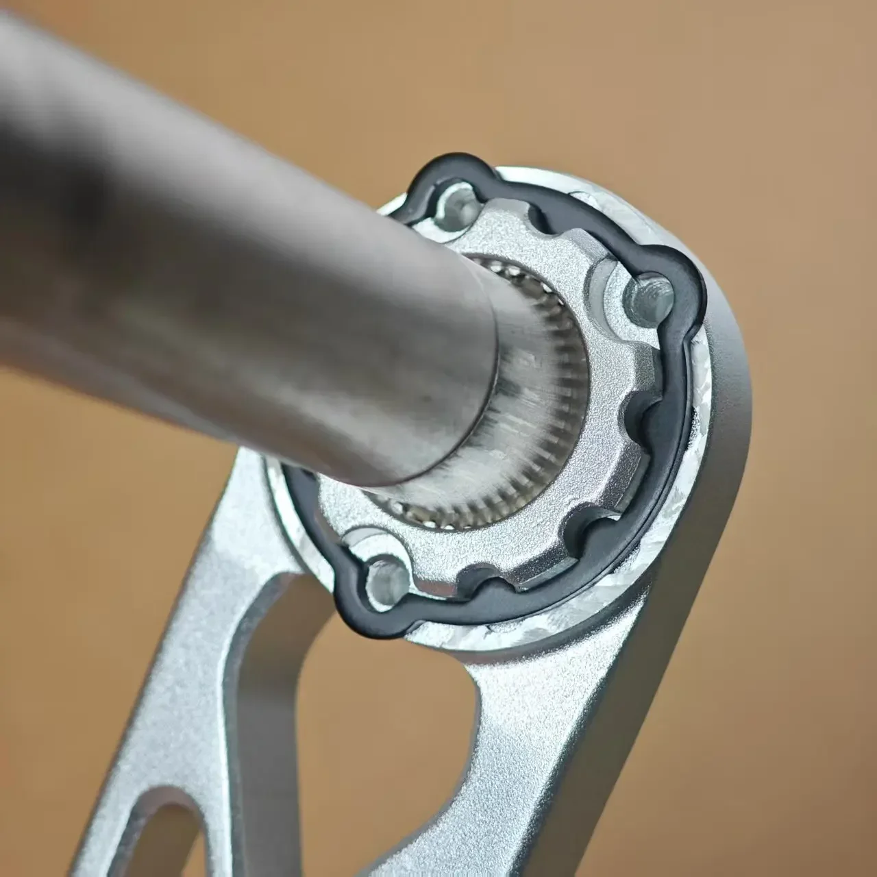 AliExpress NONE Aluminum alloy 7075-T6 crank washer, thickness 2MM, suitable for SRAM 3-pin crank, adjust chainwheel offset, bicycle parts