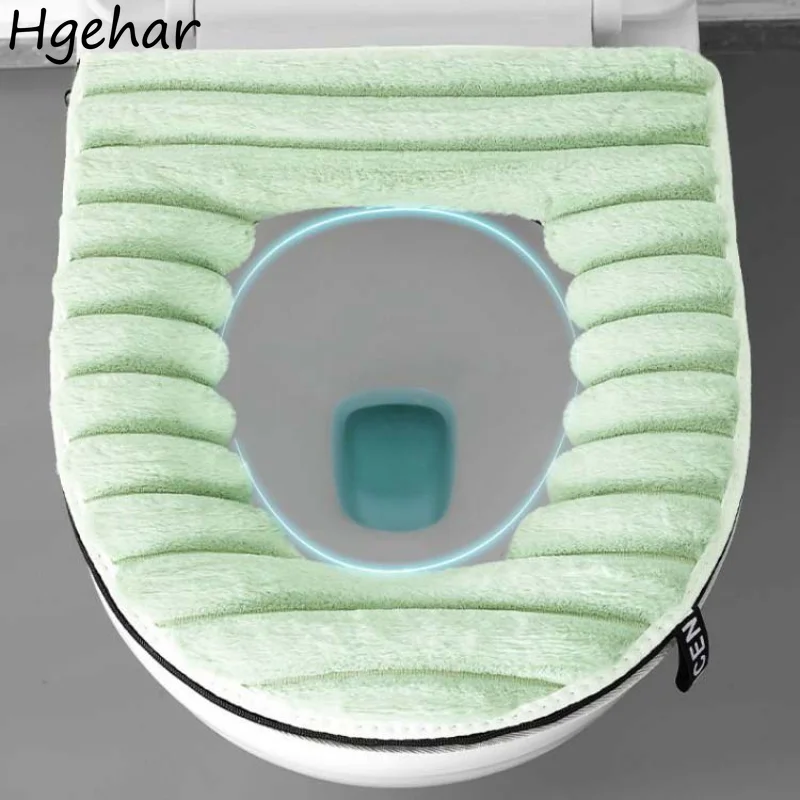 Winter Thick Toilet Seat Cover Universal коврик для туалета Household Reusable Antibacterial Portable Bathroom Closestool Pads