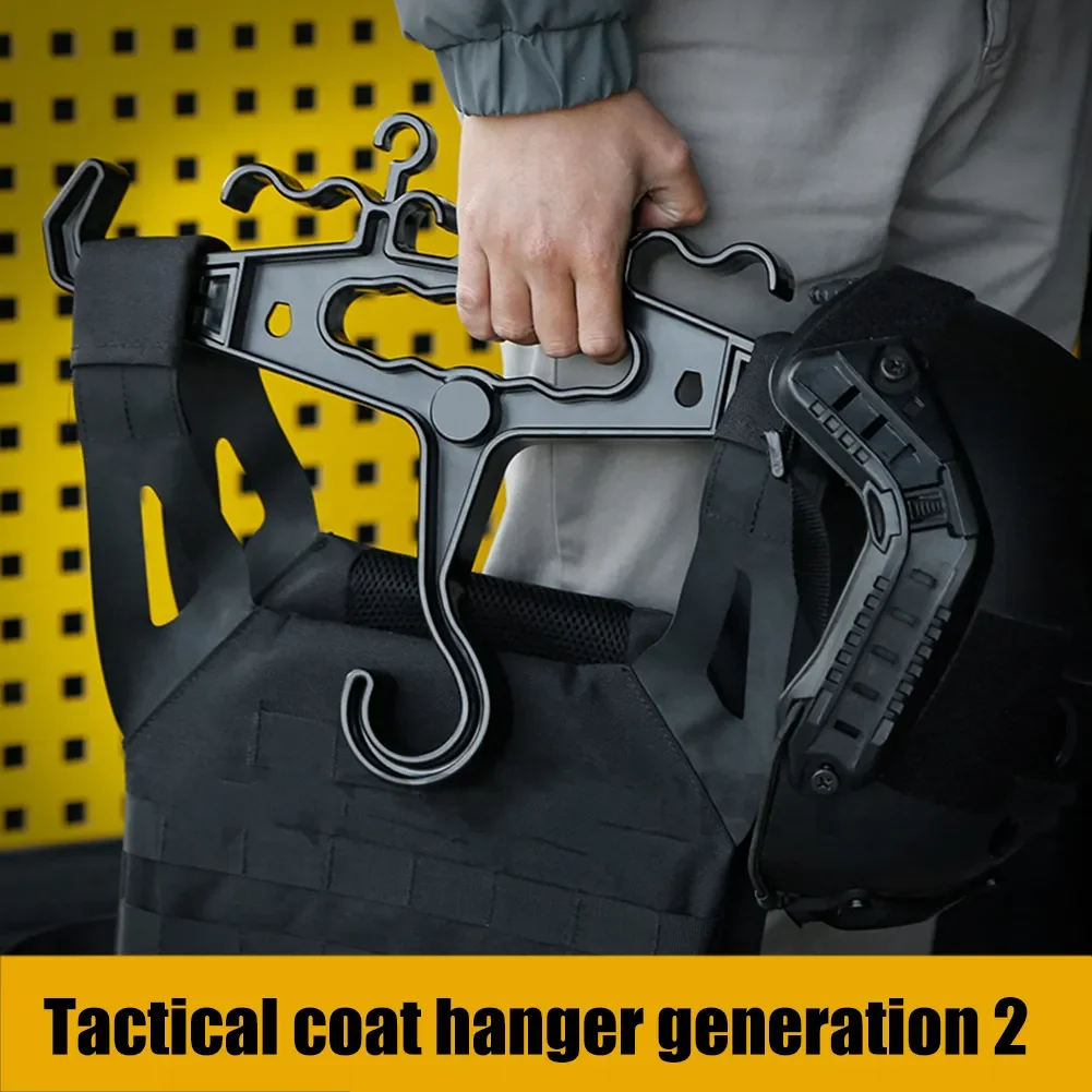 Tactical Vest Hanger,Reusable Anti-dropping,Multifunction Heavy Duty Hanger,Outdoor Hunting Gear,Airsoft Survival Equipment