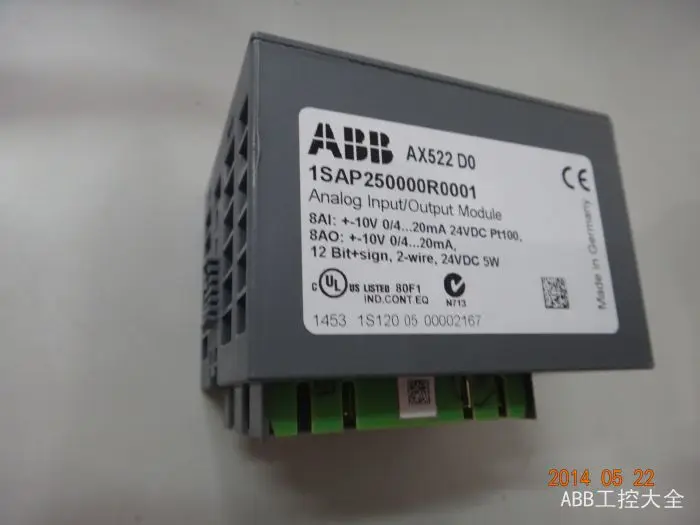 Genuine AX522 ABB AC500 8AI/8AO analog module