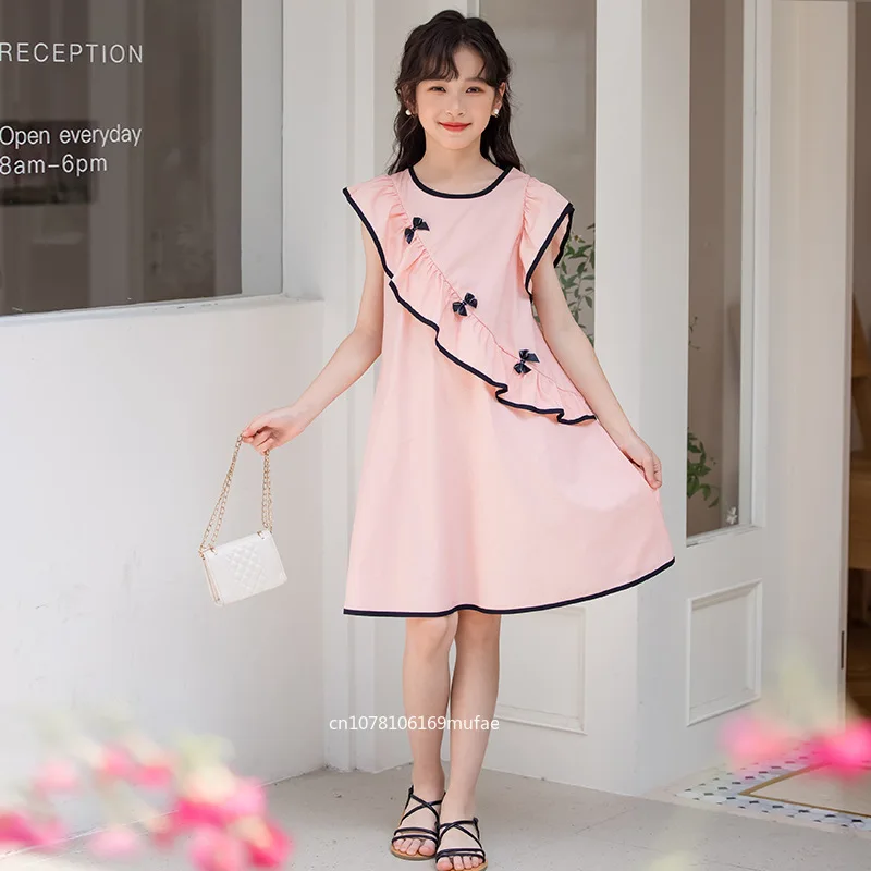 abito-da-donna-e-gonna-per-bambina-2026-estivo-con-fiocco-senza-maniche-stile-estero-per-ragazze