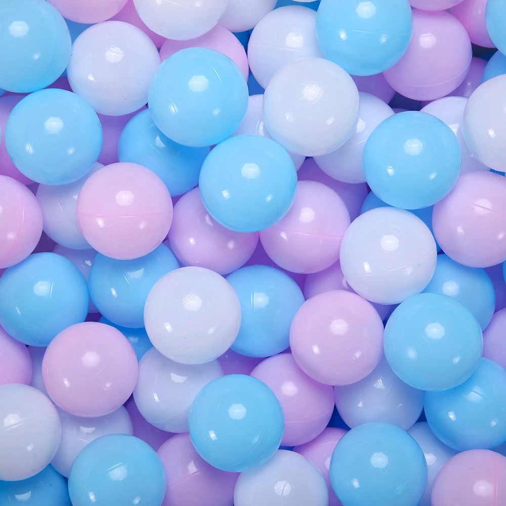 2,16 pulgadas, 100 Uds., bolas de plástico no tóxicas sin BPA gruesas, bolas multicolores a juego con bolsa, bolas de juguete para jugar a las casitas para niños